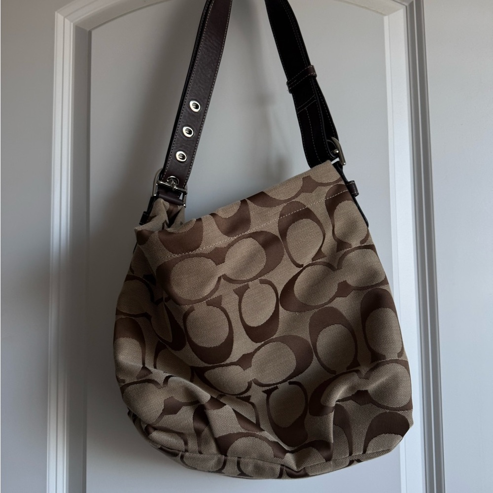 Brown Coach Shoulder Bag